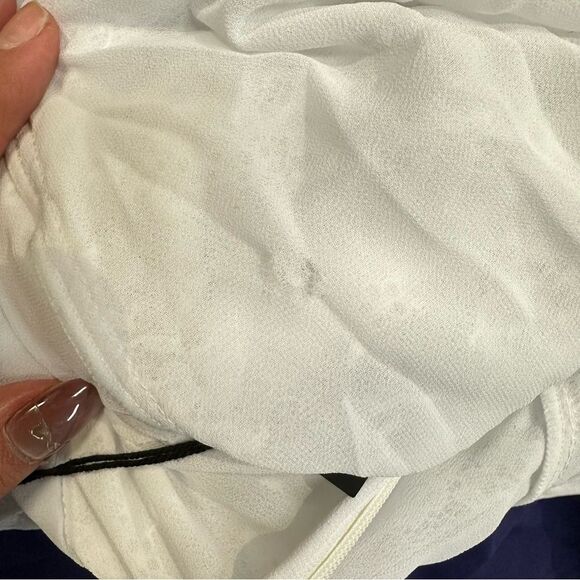 NBD Anila Midi Dress White Ruffle lace slip Revolve NWT Sz M - Picture 11 of 11